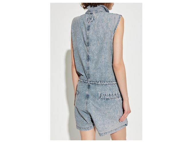Combinaison Diesel J-ANNET Bleu Acid Wash - vue 4