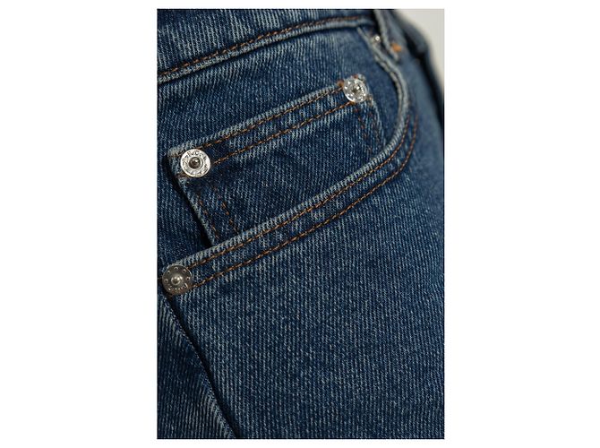 Apc Gonna mini in denim blu navy cotone - vista 5