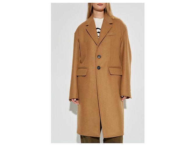 Abrigo de lana beige Dsquared2 - vista 3