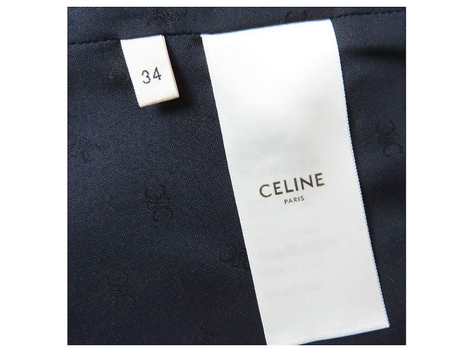 Céline Top corto sin mangas de algodón a cuadros de franela CELINE - vista 6