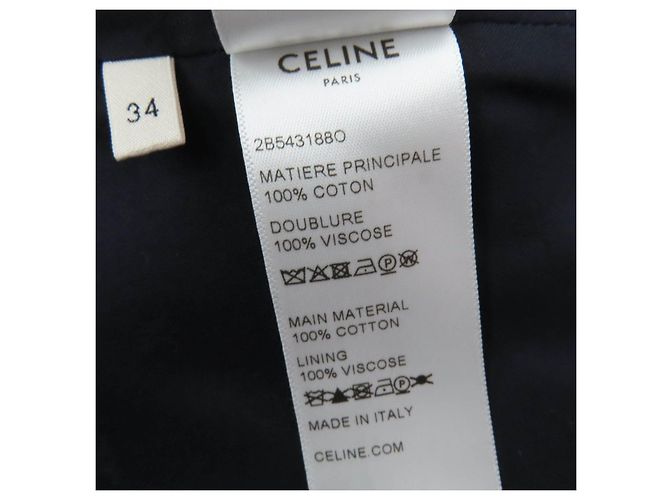 Céline Top corto sin mangas de algodón a cuadros de franela CELINE - vista 7