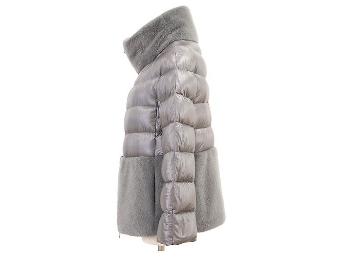 Autre Marque Abrigo de Plumas Herno de Nailon y Piel - vista 5