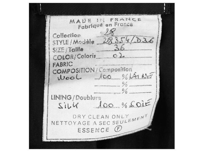 Chaqueta de tweed de lana Chanel - vista 10