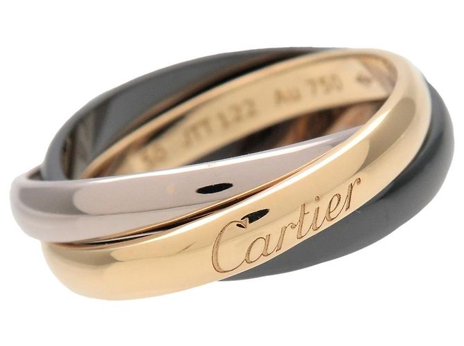 Cartier Trinity 18K White Gold and Ceramic Medium - vista 5