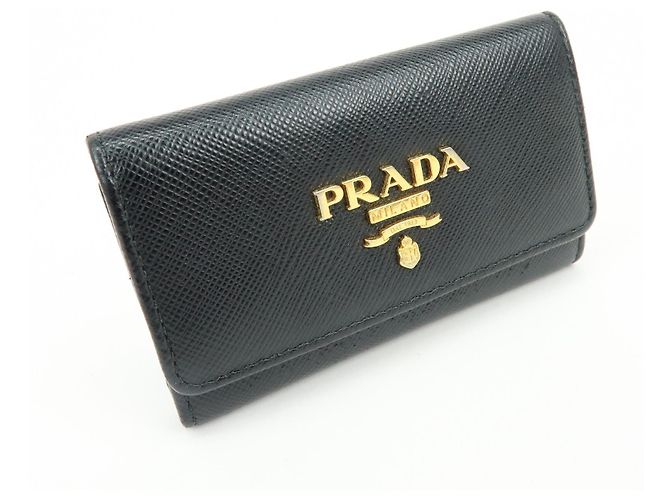 Prada Long in pelle Saffiano con patta - vista 4