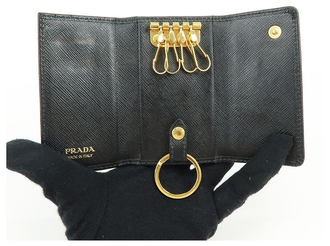 Prada Long in pelle Saffiano con patta - vista 5