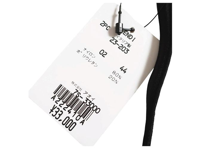 Fendi Black Silver FF Logo Bikini Set - view 10