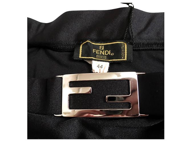 Fendi Black Silver FF Logo Bikini Set - view 6