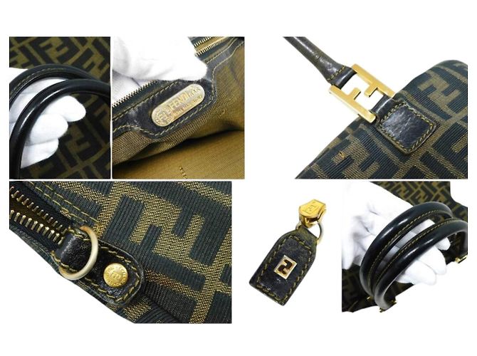 Borsa a mano Fendi Zucca monogramma marrone - vista 6