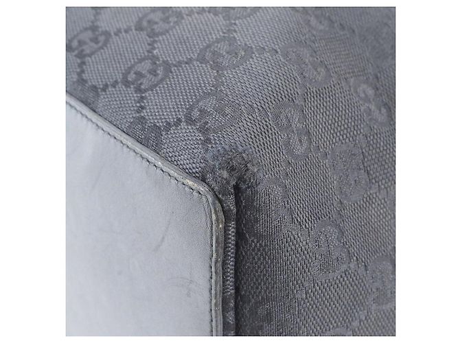 Tote Gucci GG Monogram in tela nera e pelle - vista 10