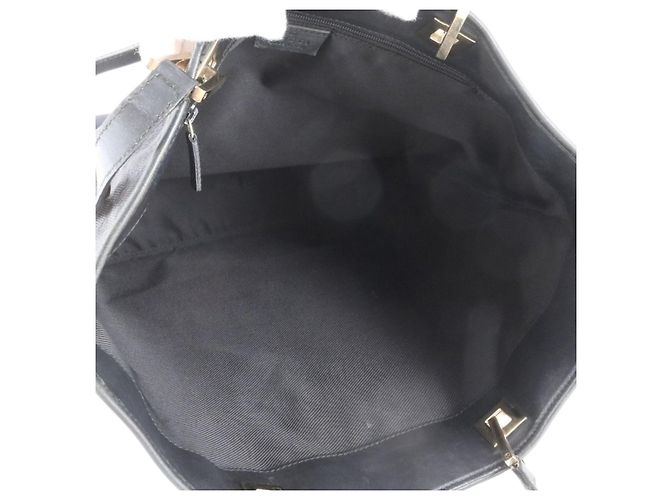 Tote Gucci GG Monogram in tela nera e pelle - vista 7