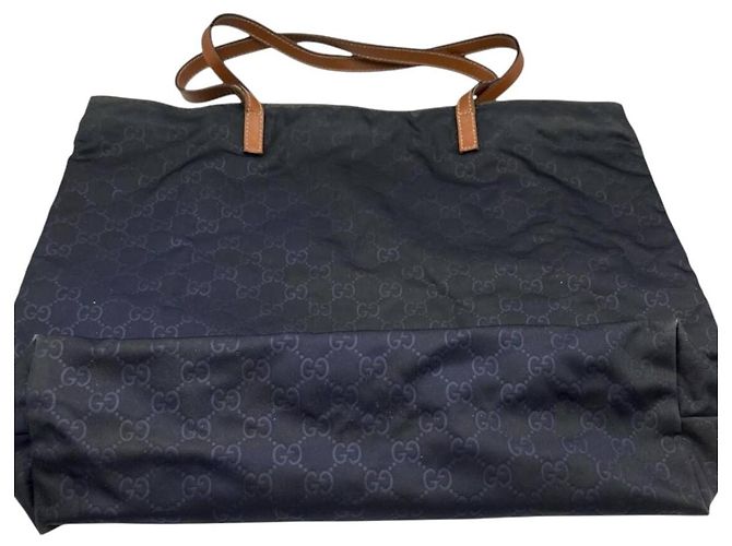 Gucci GG Monogram Canvas and Leather Tote Bag - view 2