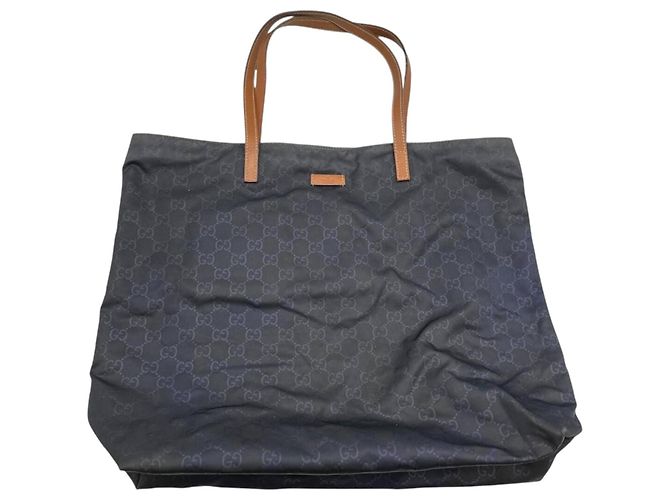 Gucci GG Monogram Canvas and Leather Tote Bag - view 3