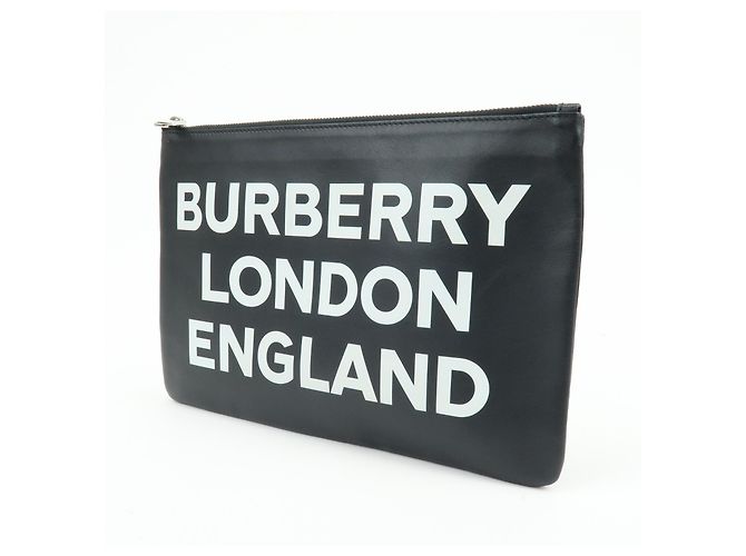 Burberry Logo Zip Printed Leather Small - vista 3