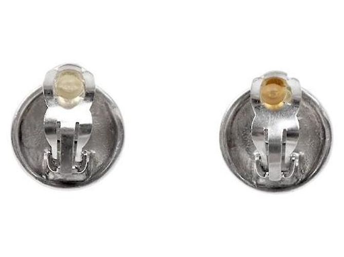 Chanel Orecchini rotondi CC Silver - vista 3