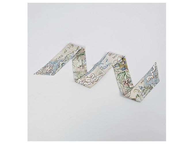 Hermès Lenço de seda Twilly para mulher - vista 10