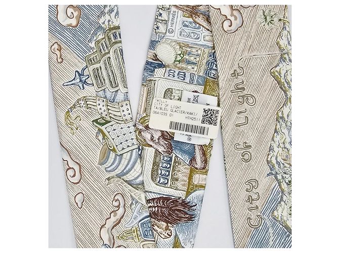 Hermès Lenço de seda Twilly para mulher - vista 11