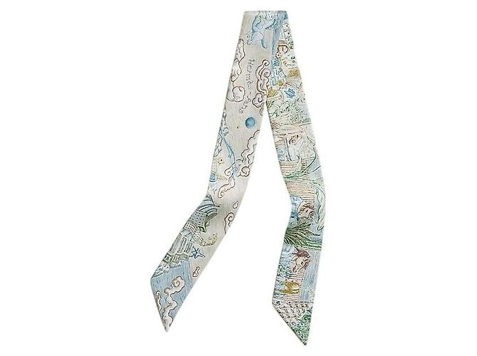 Hermès Lenço de seda Twilly para mulher - vista 2