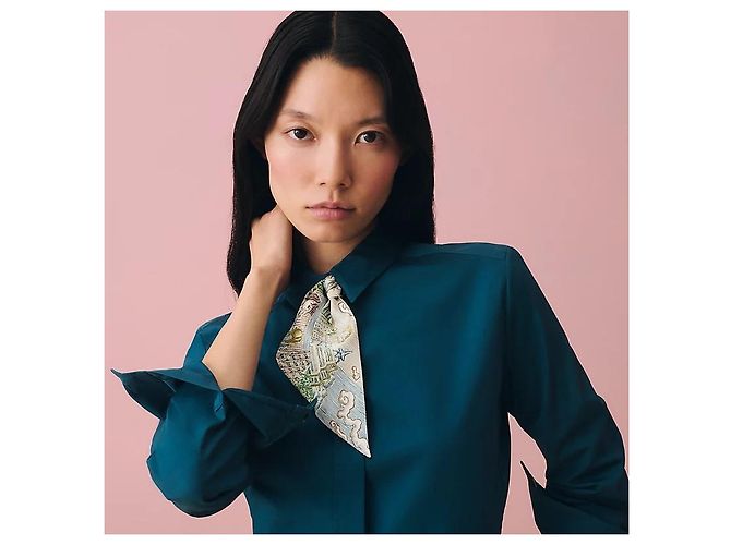 Hermès Lenço de seda Twilly para mulher - vista 3