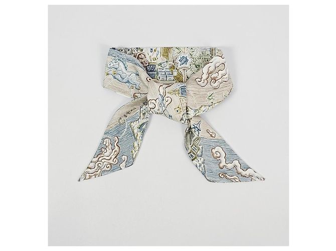 Hermès Lenço de seda Twilly para mulher - vista 9
