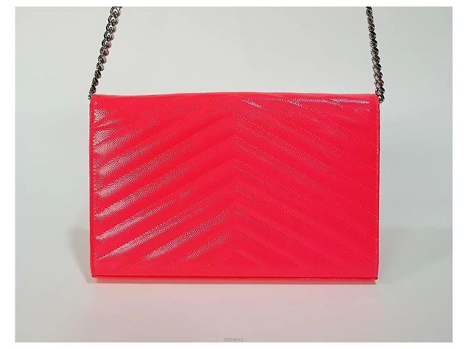 Autre Marque Borsa crossbody a catena in vernice Monogram - vista 4