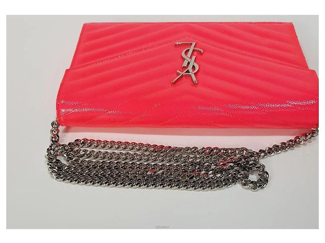Autre Marque Borsa crossbody a catena in vernice Monogram - vista 5