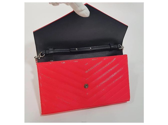 Autre Marque Borsa crossbody a catena in vernice Monogram - vista 7