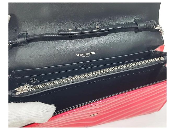 Autre Marque Borsa crossbody a catena in vernice Monogram - vista 8