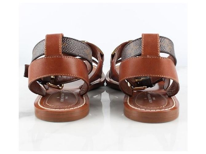 Sandali bassi Louis Vuitton marroni - vista 4