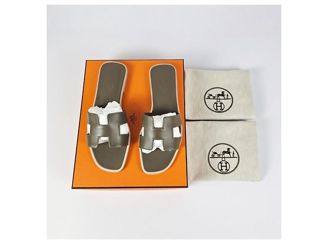 Hermès Sandali Iconic Cutout in vitello - vista 15