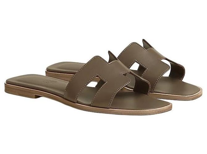 Hermès Sandali Iconic Cutout in vitello - vista 2