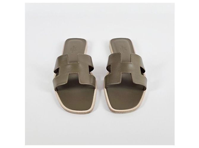 Hermès Sandali Iconic Cutout in vitello - vista 7