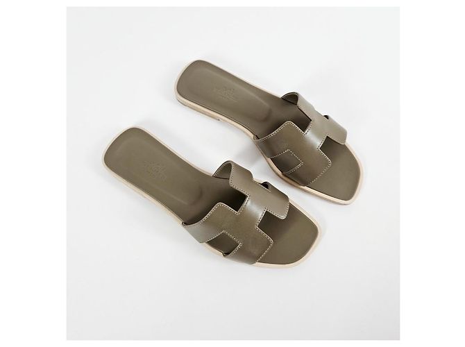 Hermès Sandali Iconic Cutout in vitello - vista 8