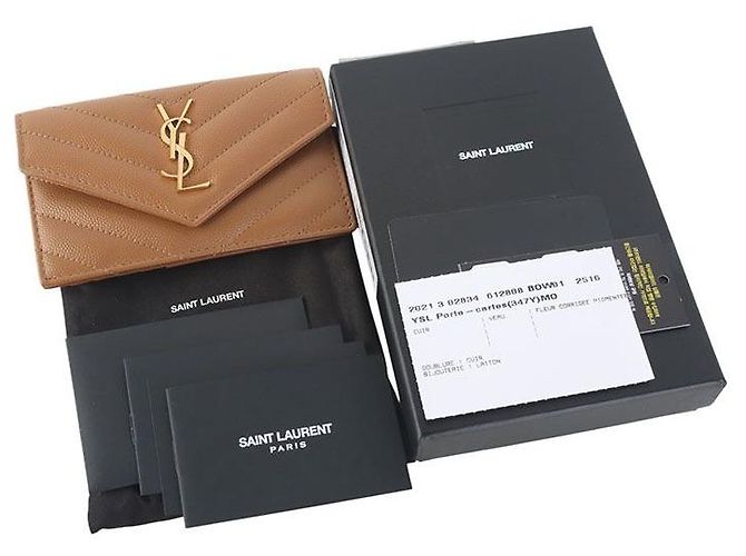 Autre Marque Cassandra Klappkartenhalter aus Caviar Matelassé - Ansicht 6