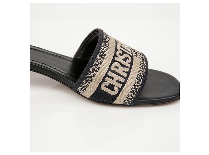 Dior Dwaye Absatz-Slipper Deep Blue - Ansicht 10
