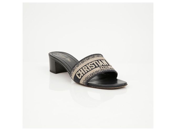 Dior Dwaye Absatz-Slipper Deep Blue - Ansicht 2