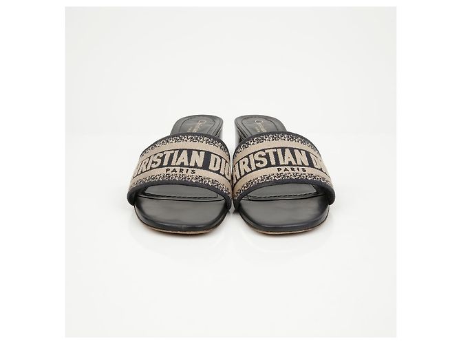 Dior Dwaye Absatz-Slipper Deep Blue - Ansicht 4