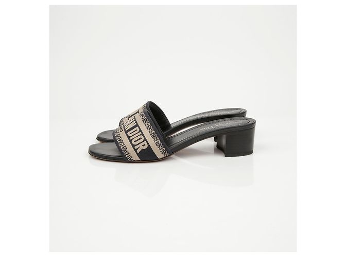 Dior Dwaye Absatz-Slipper Deep Blue - Ansicht 6