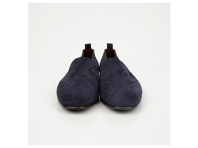 Mocasines Hermès Milano Ante Marrón - vista 4