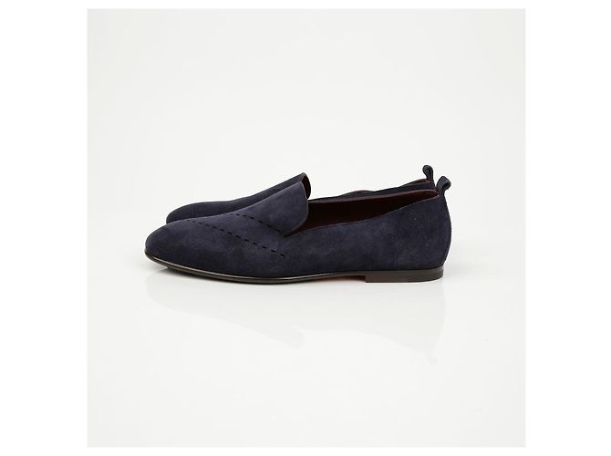 Mocasines Hermès Milano Ante Marrón - vista 5