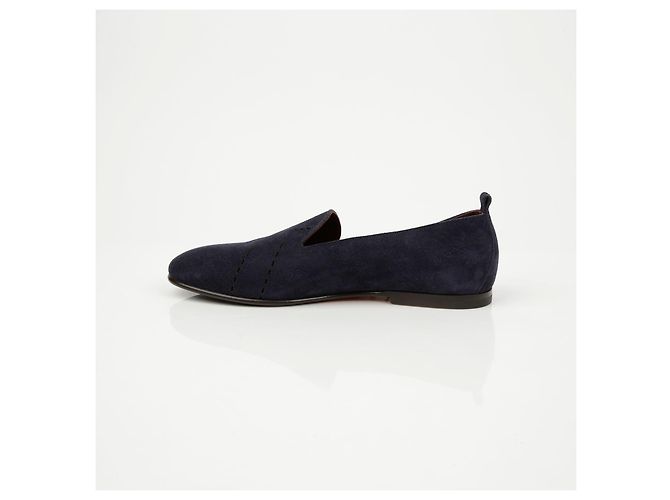 Mocasines Hermès Milano Ante Marrón - vista 8