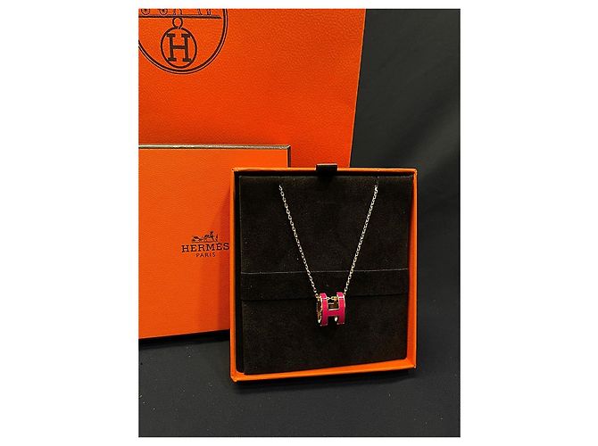 Hermès Colar Popash Hot Pink Gold - vista 2