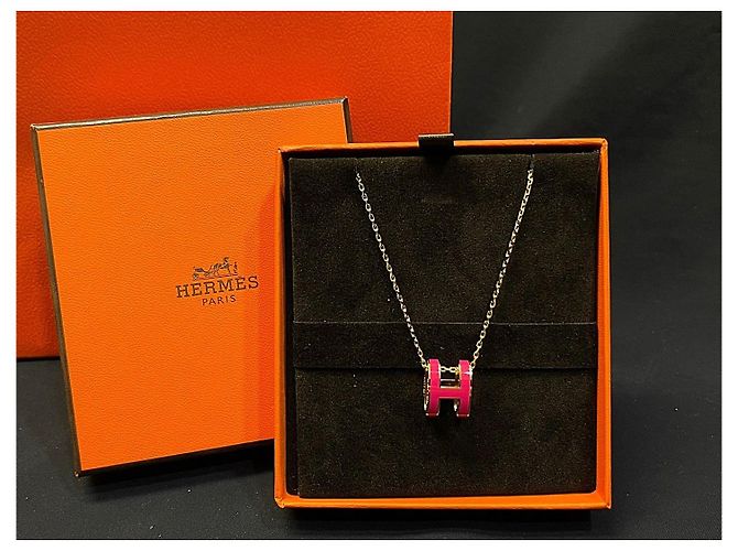 Hermès Colar Popash Hot Pink Gold - vista 5