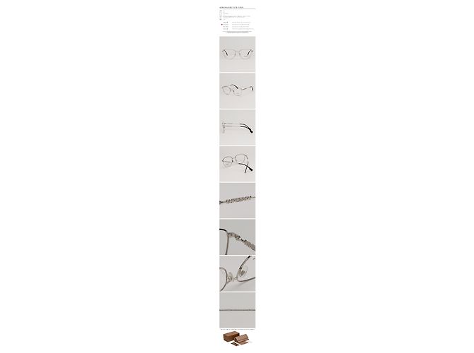 Burberry Luxus-Brillengestell Silber Unisex Mode - Ansicht 4