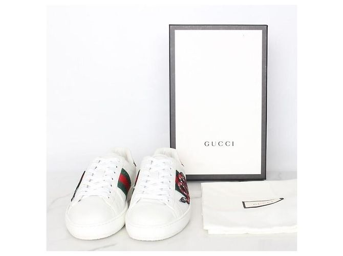 Gucci Sneakers Ace con ricamo serpente - vista 2