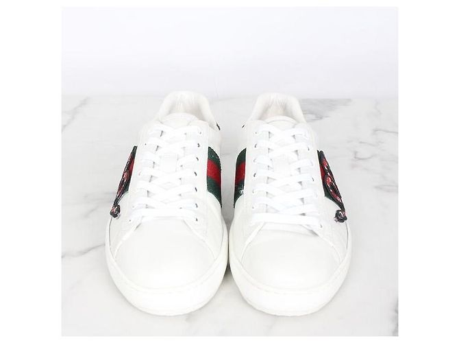 Gucci Sneakers Ace con ricamo serpente - vista 5