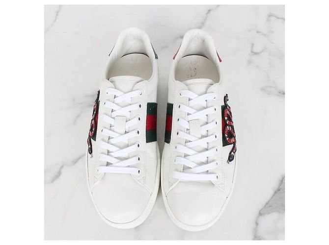 Gucci Sneakers Ace con ricamo serpente - vista 7