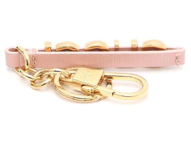 Gucci Porte-clés Script plaqué or - vue 3