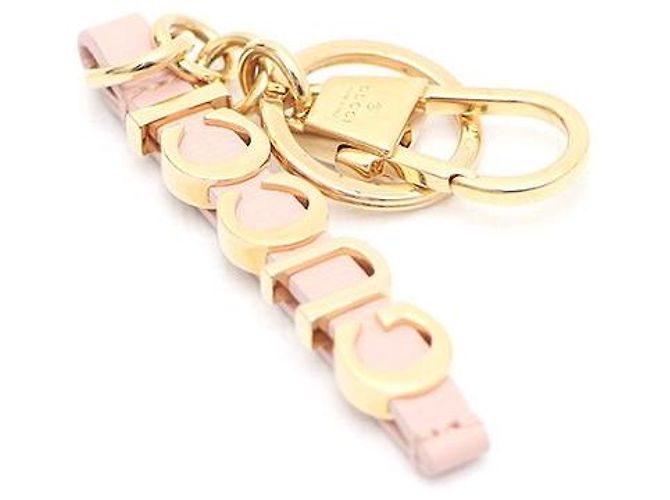 Gucci Porte-clés Script plaqué or - vue 4