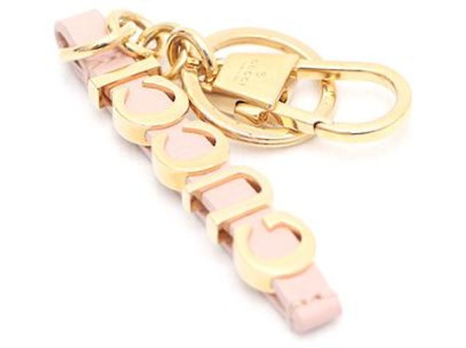 Gucci Porte-clés Script plaqué or - vue 8